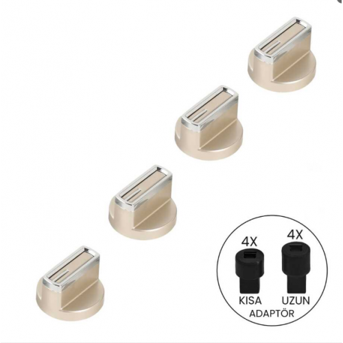 Arçelik Ankastre Ocak Set Üstü Düğme 4 Adet ( Renk Gold )